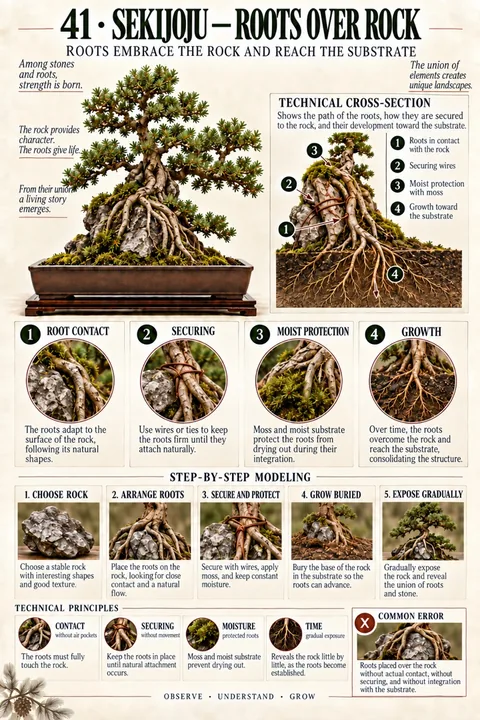 Roots over rock